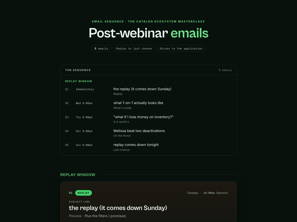 Post-webinar preview